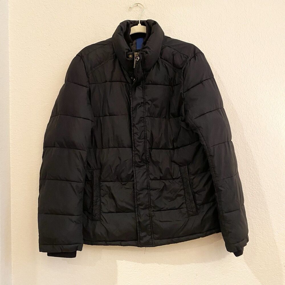 Andrew Marc Full Zip Puffer Quilted Coat Size S Pockets Snap